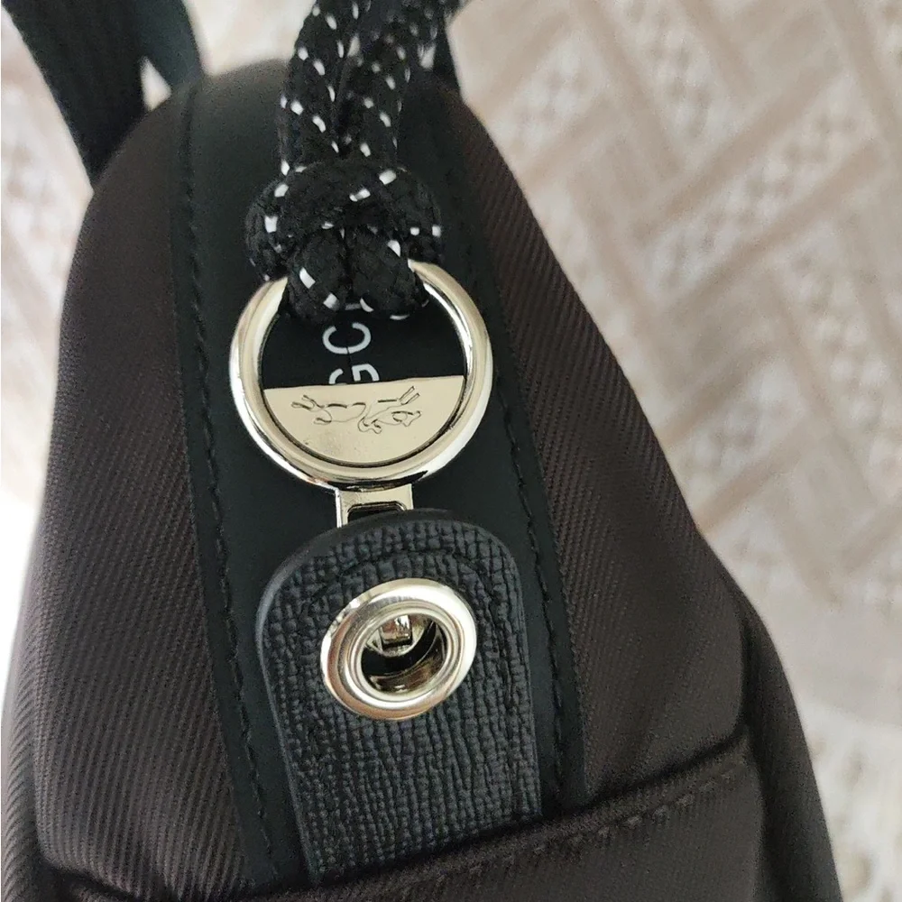 Longchamp Brown and Black Duffel Crossbody